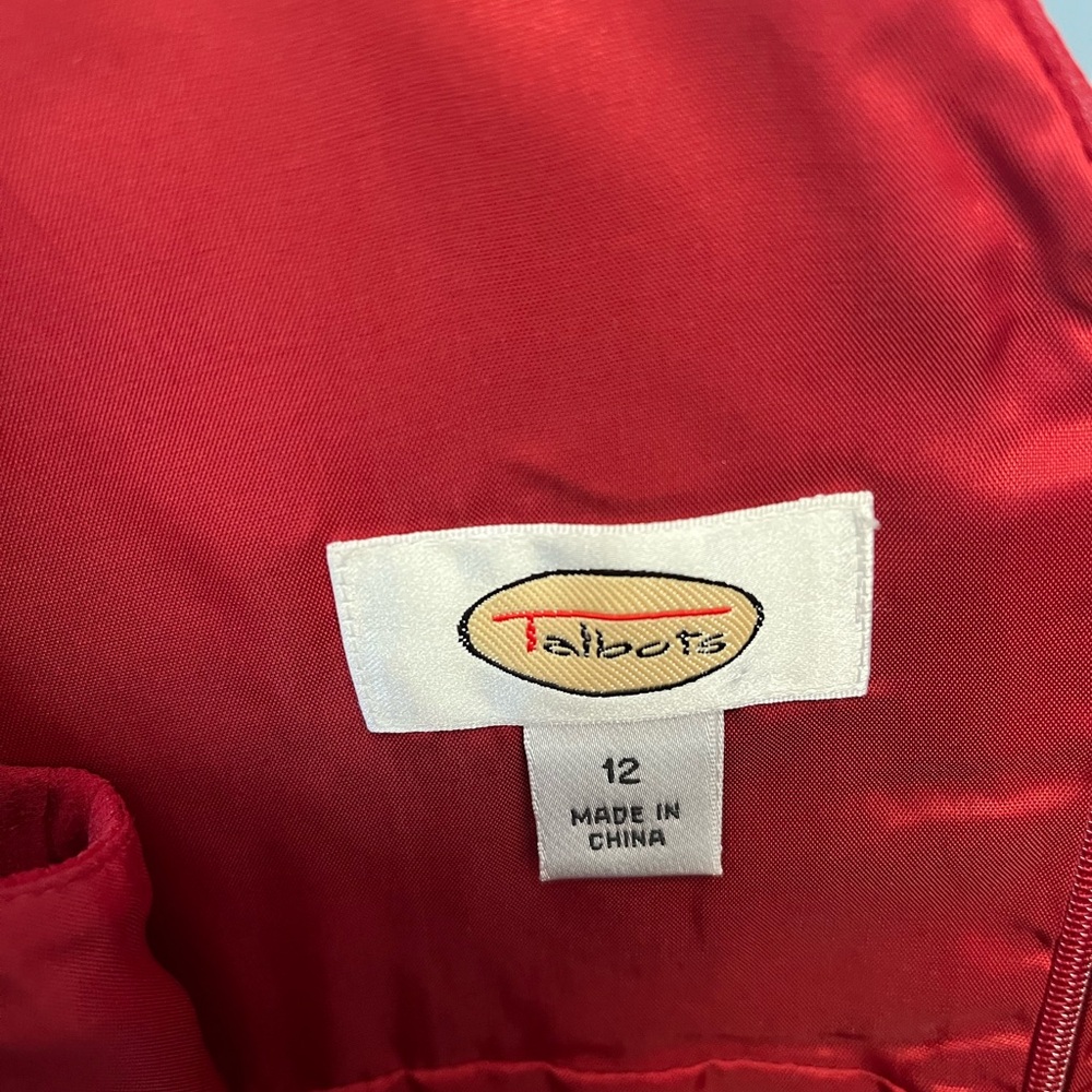Talbots Red Sleeveless Dress - Picture 3 of 6